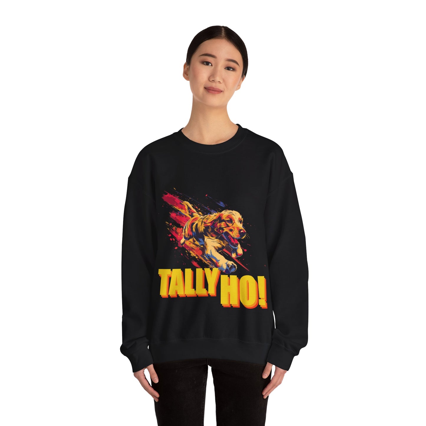 Golden Retriever: Tally Ho! A FastCAT Design - Unisex Heavy Blend Crewneck Sweatshirt