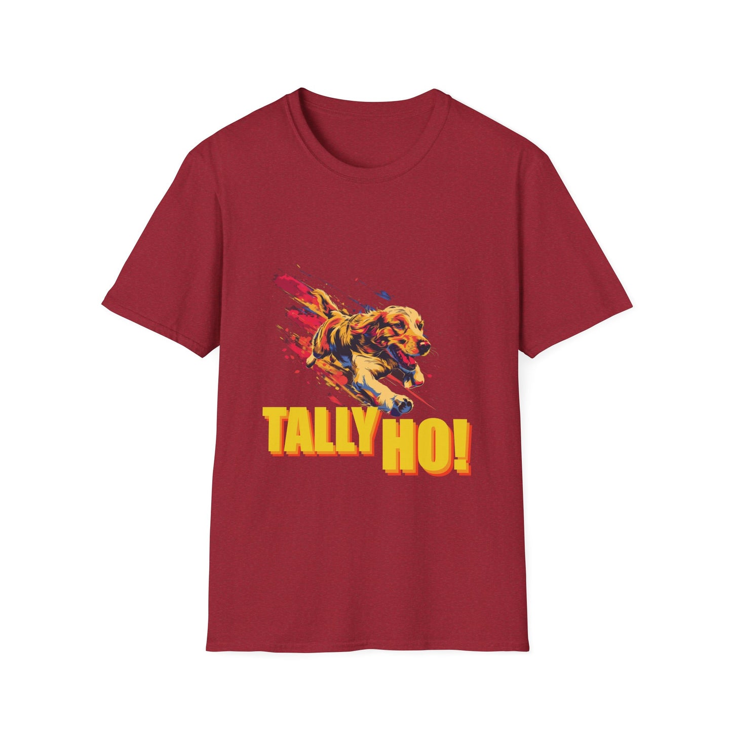 Golden Retriever: Tally Ho! A FastCAT Design - Unisex Softstyle T-Shirt