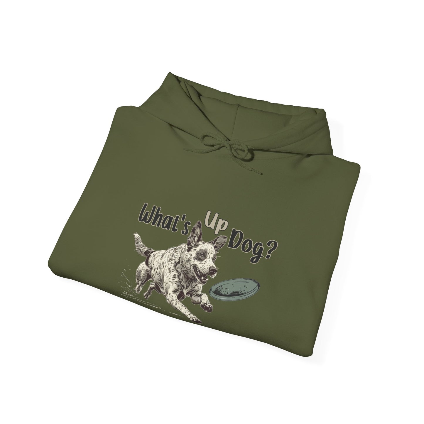 Australian Cattle Dog - What's Up Dog? Frisbee Disc Sports  - Unisex Heavy Blend Hooded Sweatshirt