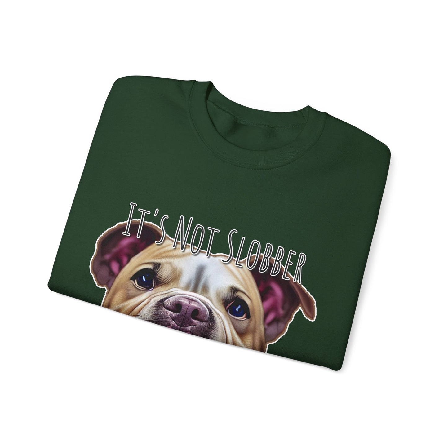 It's Not Slobber, It's Pibble Glitter (American Pit Bull Terrier / Pittie) - Unisex Heavy Blend Crewneck Sweatshirt