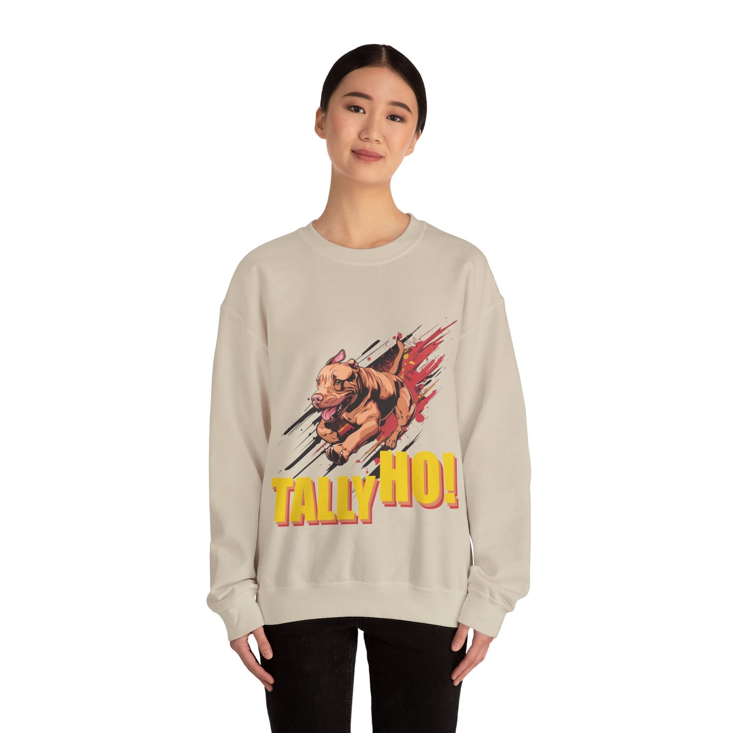 American Pit Bull Terrier: Tally Ho! A FastCAT Design - Unisex Heavy Blend Crewneck Sweatshirt