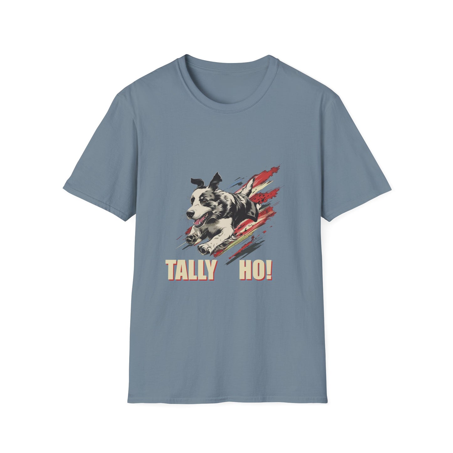 Border Collie: Tally Ho! A FastCAT Design - Unisex Softstyle T-Shirt