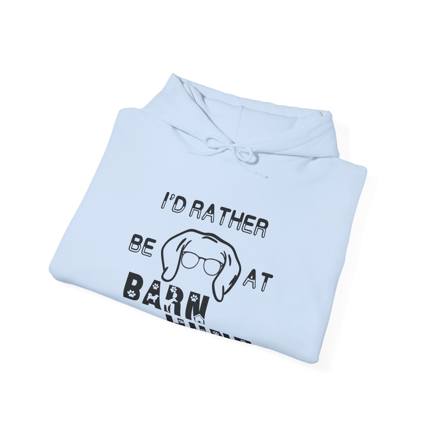 I'd Rather Be At Barn Hunt - Unisex Heavy Blend Hooded Sweatshirt