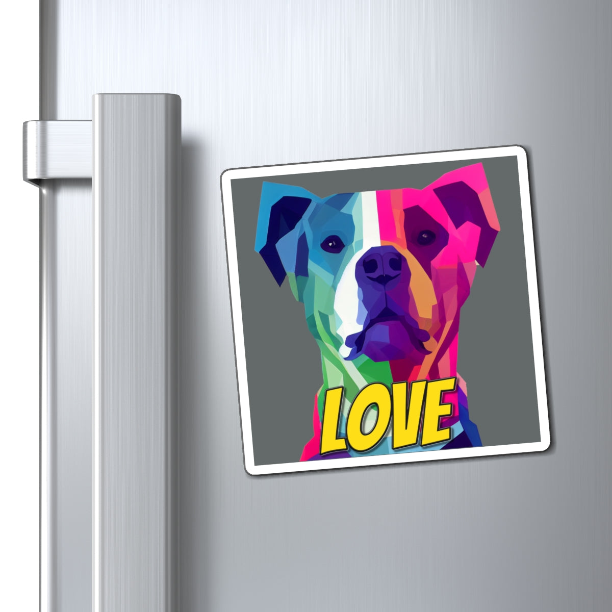 American Pit Bull Terrier - Pittie LOVE  - Square Magnets