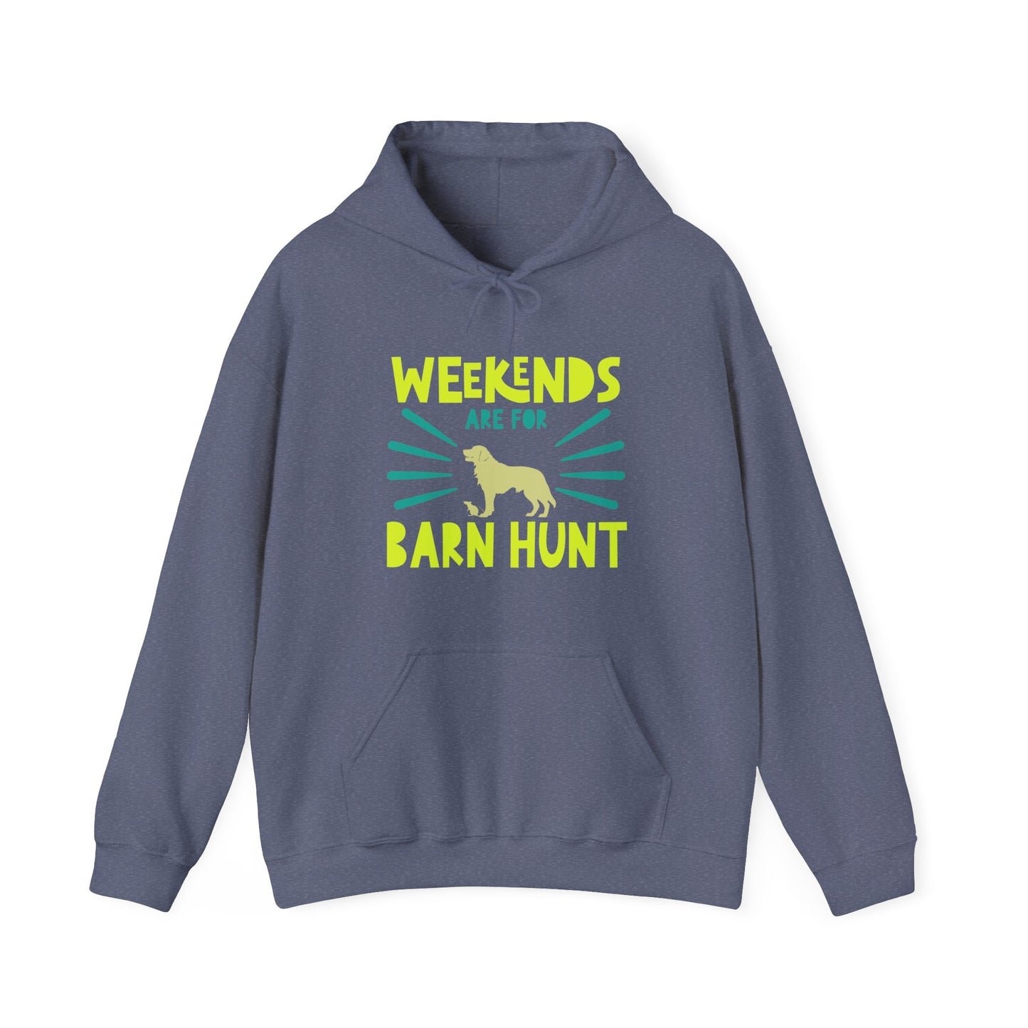 Weekends are for Barn Hunt - Hoodie, Heavy Blend For All Genders, Hooded Sweatshirt