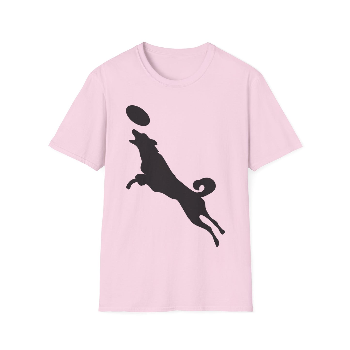 Frisbee Disc Dog - Unisex Softstyle T-Shirt