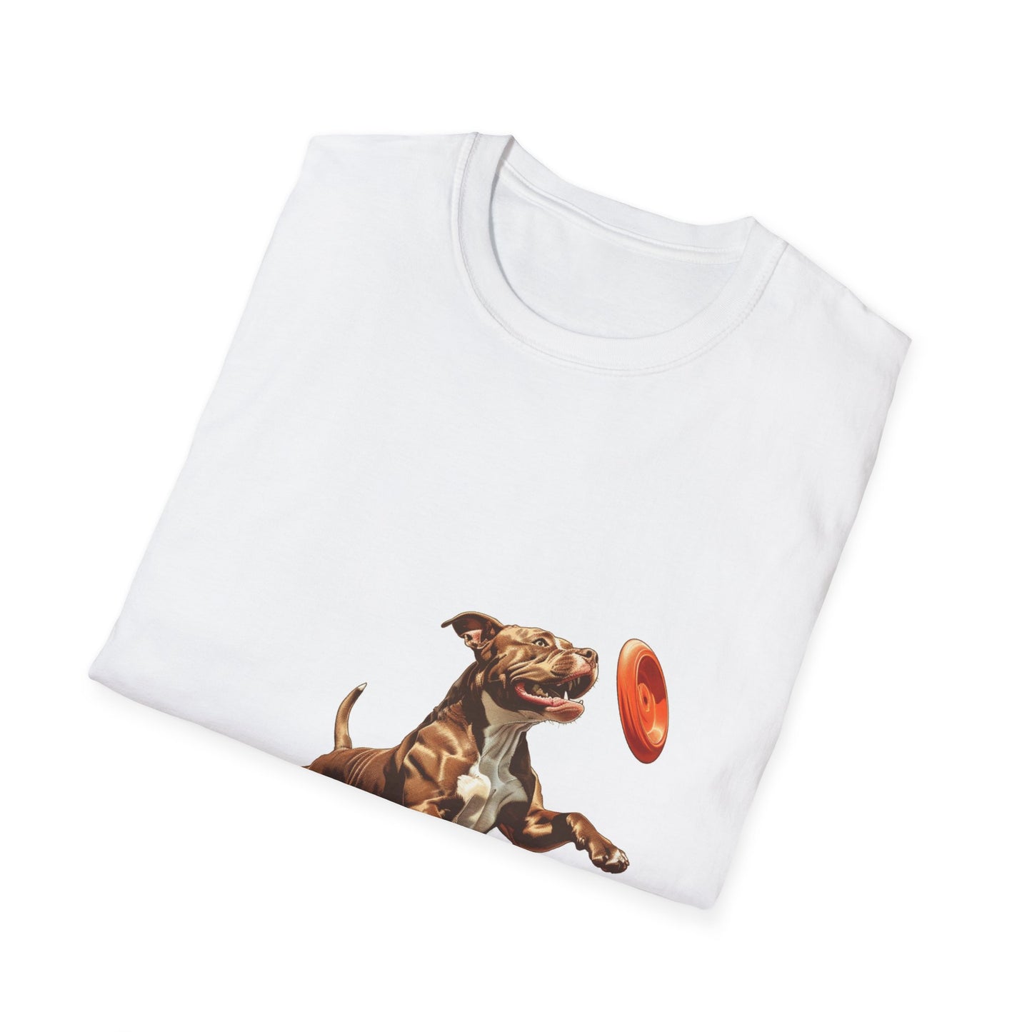 American Pit Bull Terrier - What's Up Dog? Frisbee Disc Sports - Unisex Softstyle T-Shirt