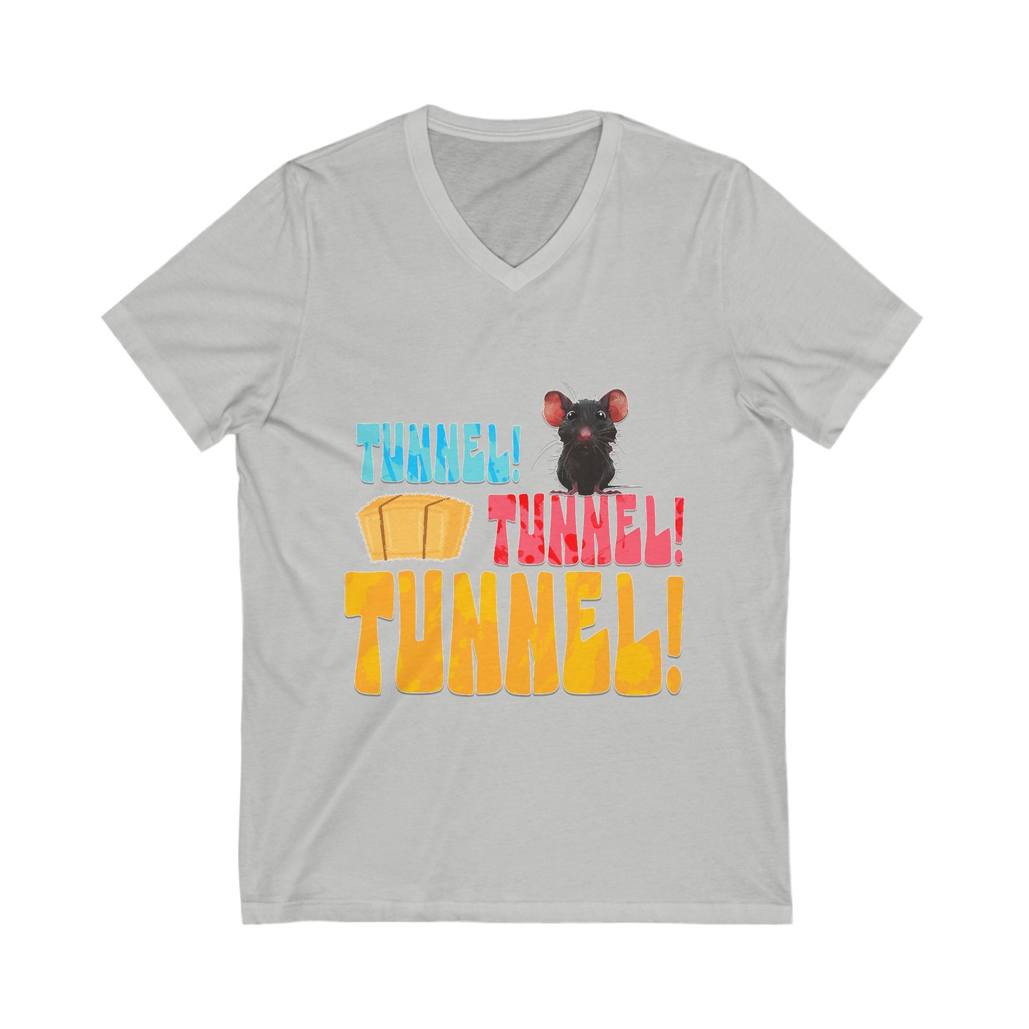 Tunnel Tunnel Tunnel! - Unisex Jersey Short Sleeve V-Neck Tee