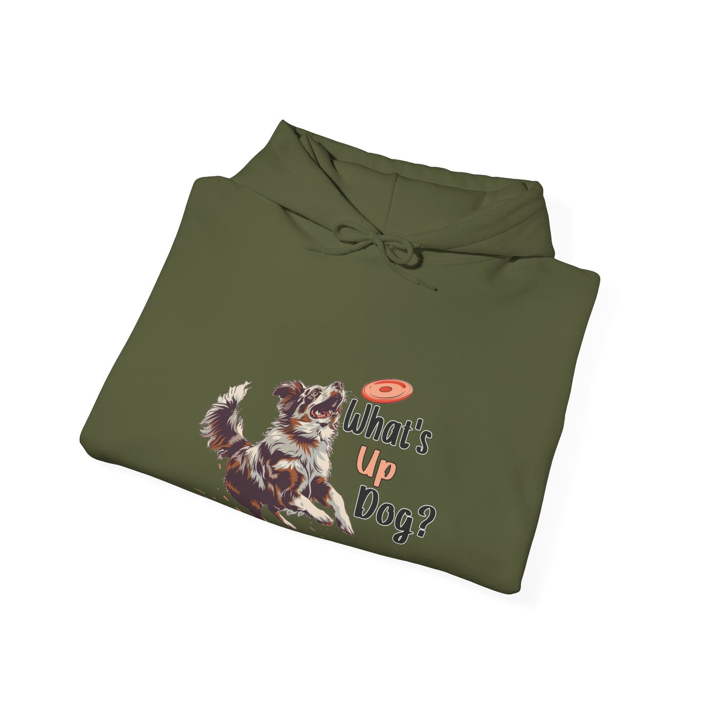 Australian Shepherd - What's Up Dog? Frisbee Disc Sports  - Unisex Heavy Blend Hooded Sweatshirt