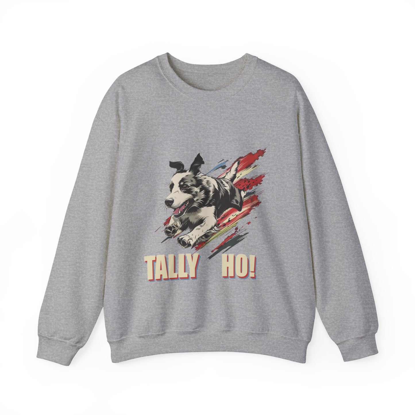 Border Collie: Tally Ho! A FastCAT Design - Unisex Heavy Blend Crewneck Sweatshirt