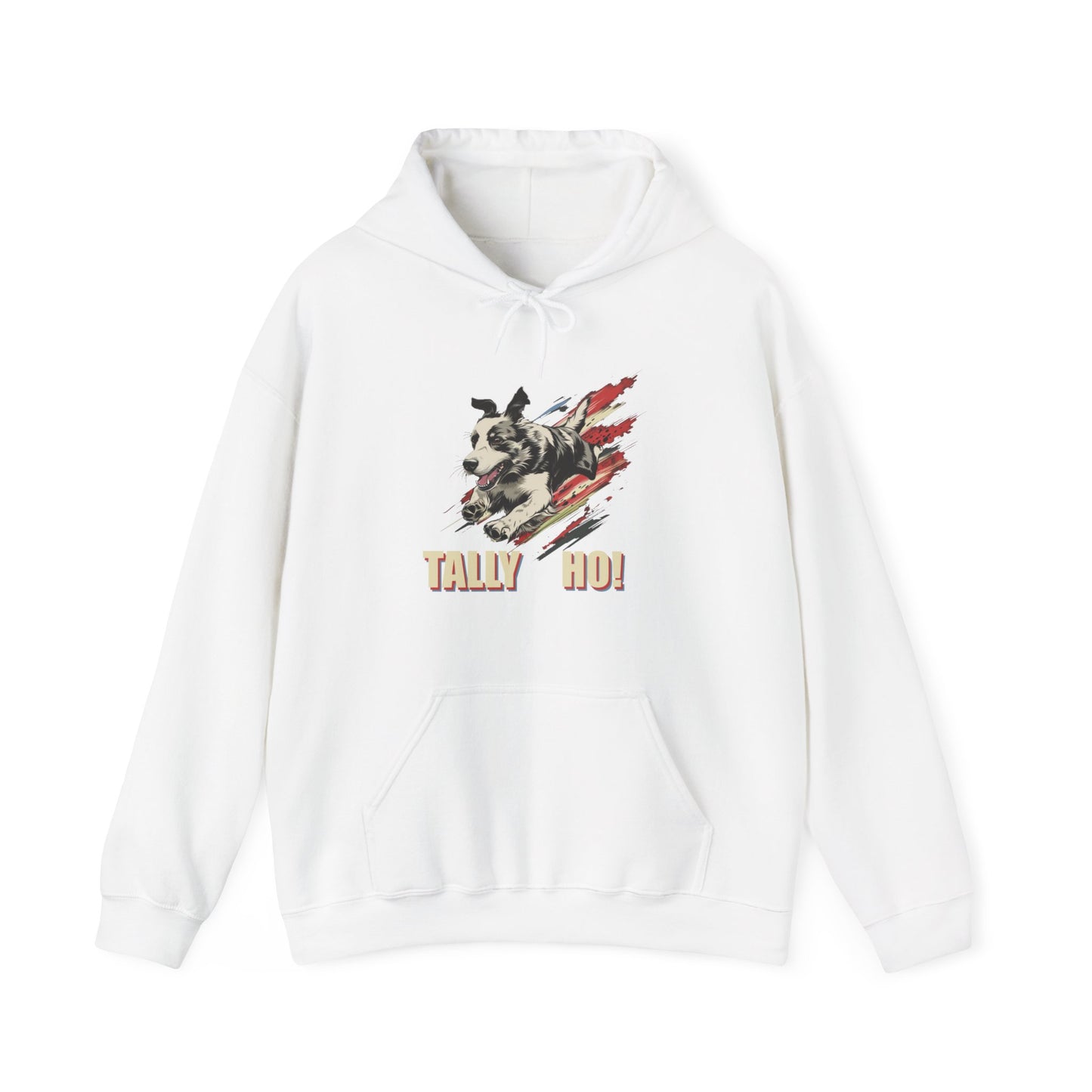 Border Collie: Tally Ho! A FastCAT Design Unisex Heavy Blend Hooded Sweatshirt