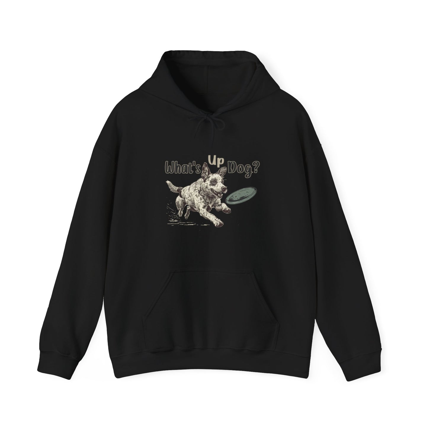 Australian Cattle Dog - What's Up Dog? Frisbee Disc Sports  - Unisex Heavy Blend Hooded Sweatshirt