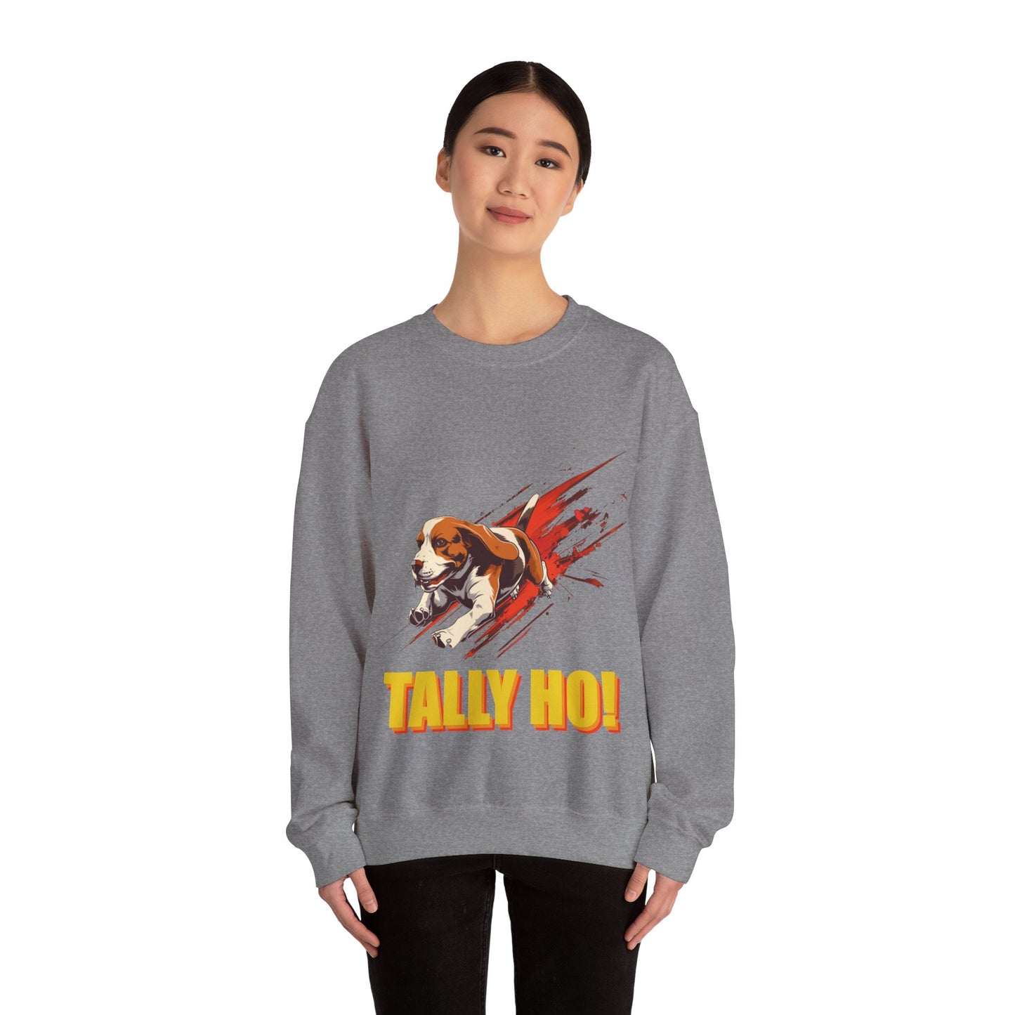 Beagle: Tally Ho! A FastCAT Design - Unisex Heavy Blend Crewneck Sweatshirt