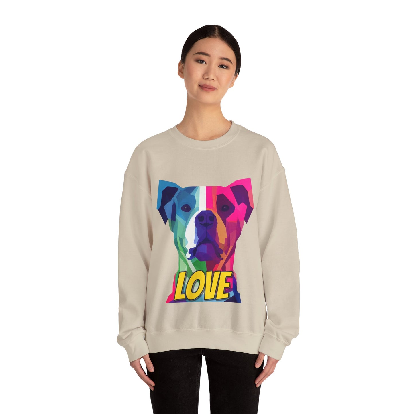 American Pit Bull Terrier - Pittie LOVE - Unisex Heavy Blend Crewneck Sweatshirt