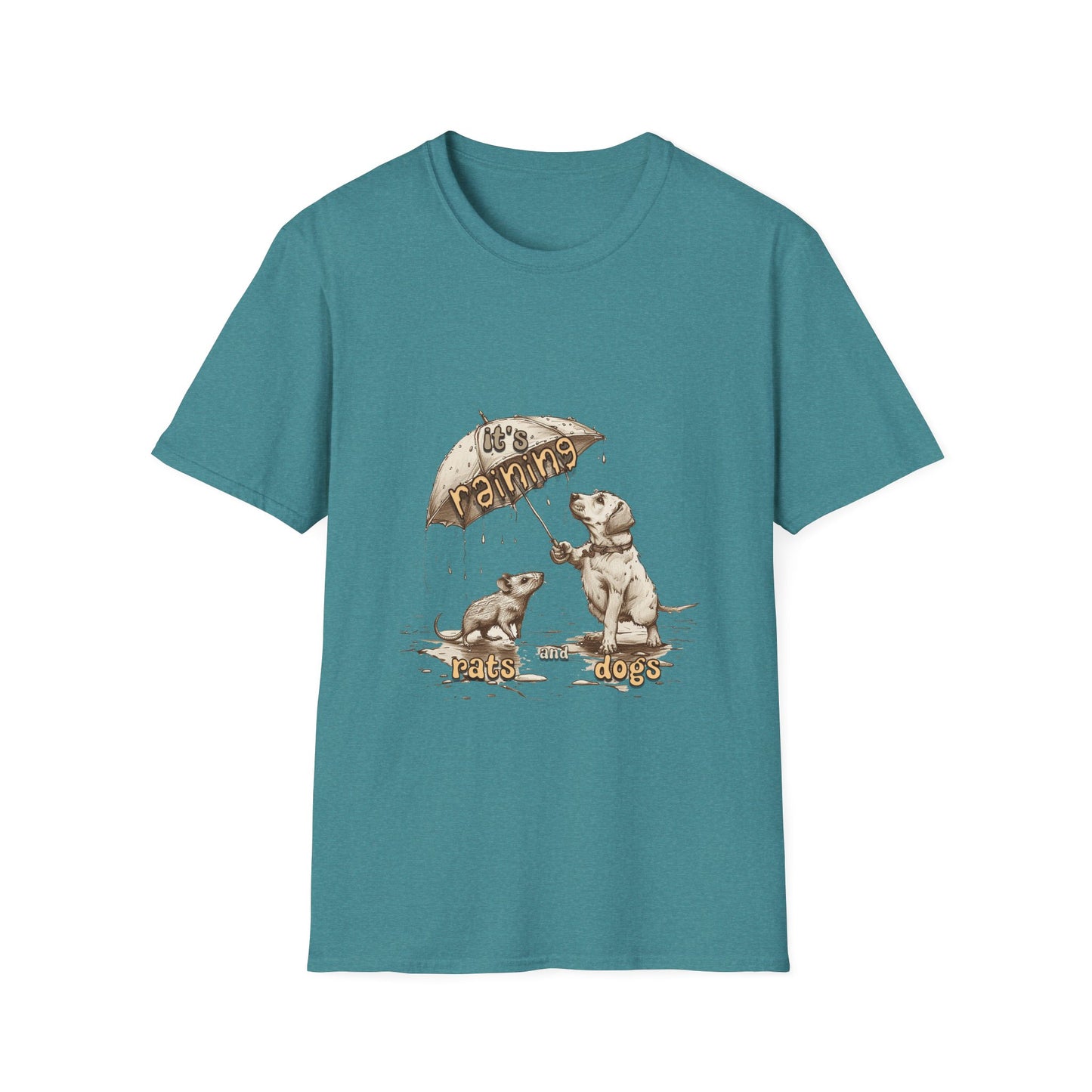 It's Raining Rats And Dogs - Unisex Softstyle T-Shirt