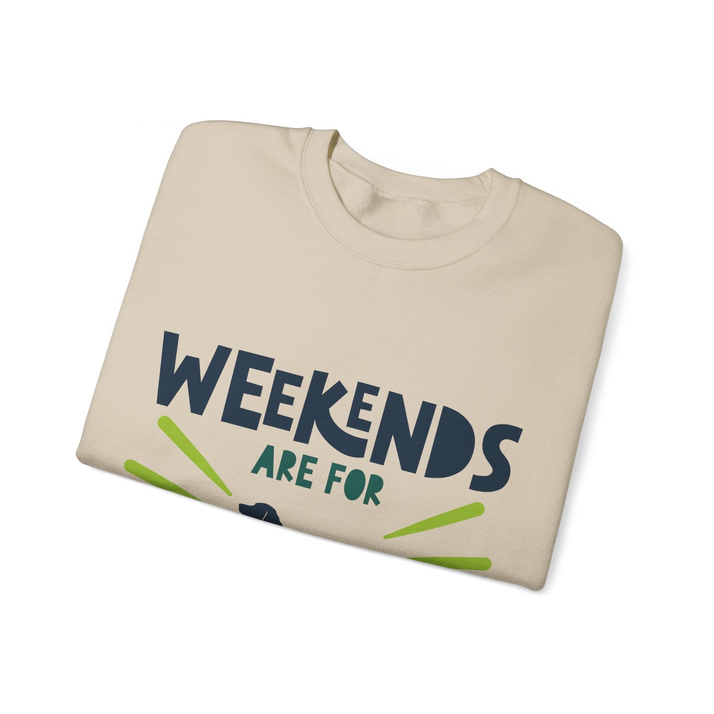 Weekends Are For Barn Hunt - Crewneck Sweatshirt, Heavy Blend, For All Genders