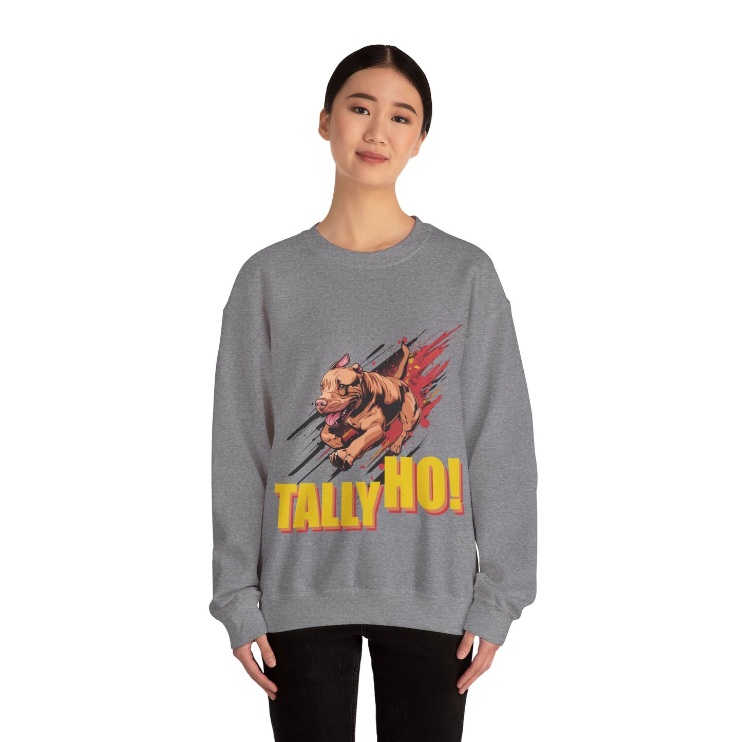 American Pit Bull Terrier: Tally Ho! A FastCAT Design - Unisex Heavy Blend Crewneck Sweatshirt