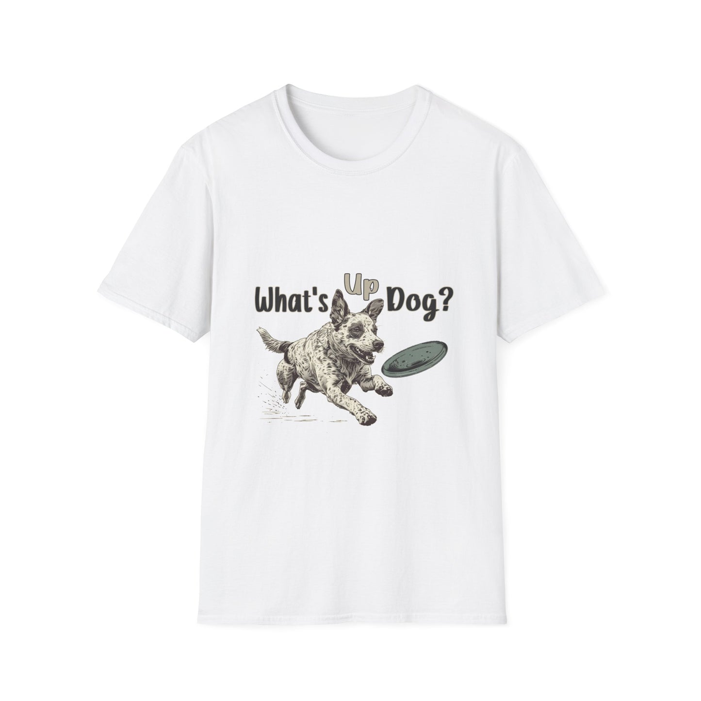 Australian Cattle Dog - What's Up Dog? Frisbee Disc Sports -  - Unisex Softstyle T-Shirt