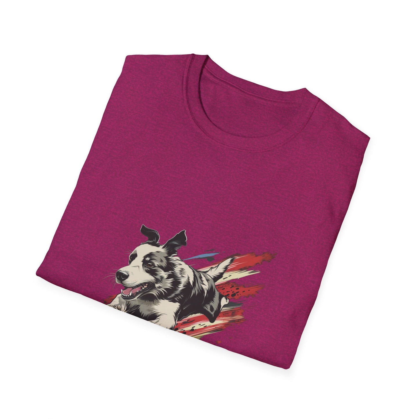 Border Collie: Tally Ho! A FastCAT Design - Unisex Softstyle T-Shirt