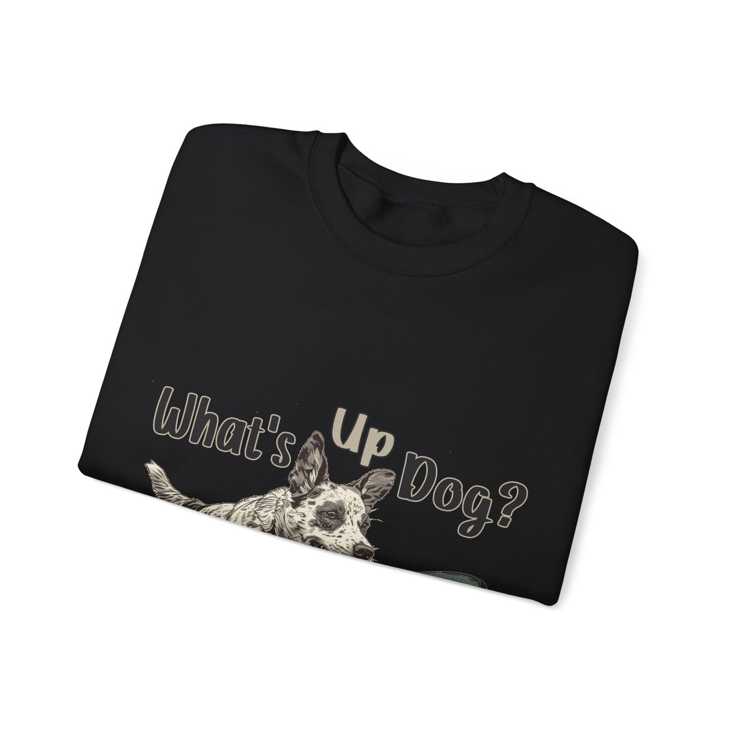 Australian Cattle Dog - What's Up Dog? Frisbee Disc Sports -  - Unisex Heavy Blend Crewneck Sweatshirt