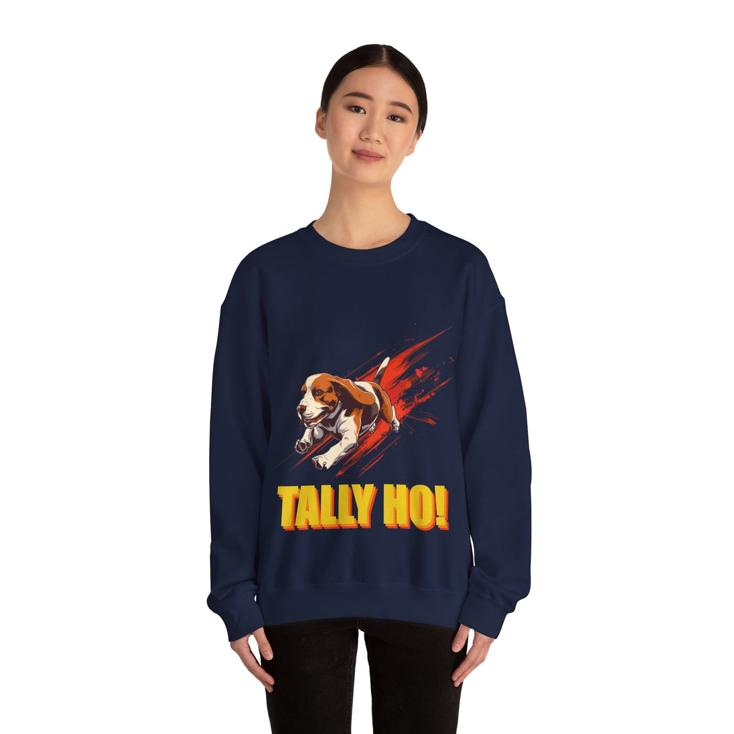 Beagle: Tally Ho! A FastCAT Design - Unisex Heavy Blend Crewneck Sweatshirt