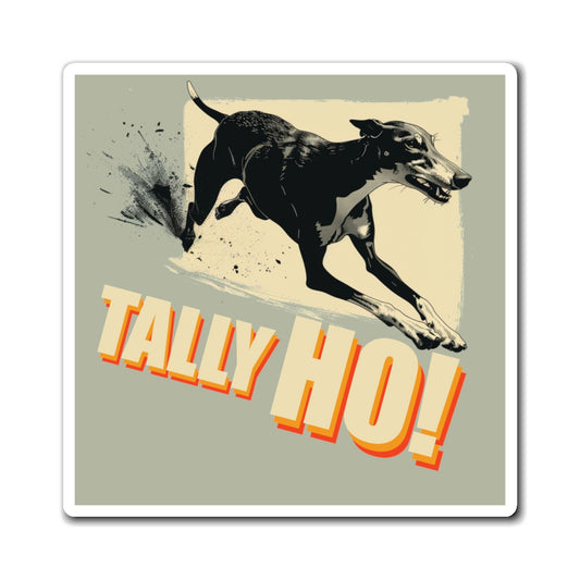 Greyhound: Tally Ho! Fast CAT  - Square Magnets