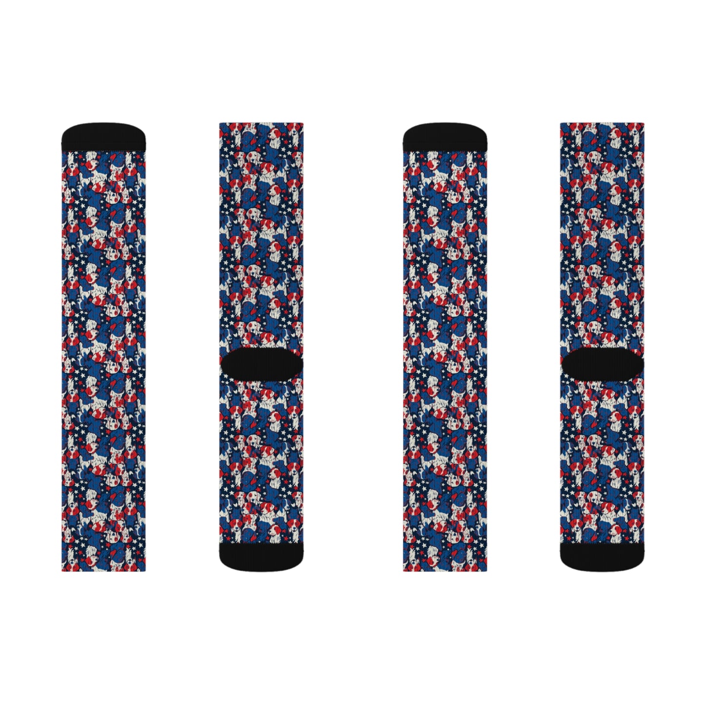 Patriotic Dog Lover - AOP Sublimation Socks