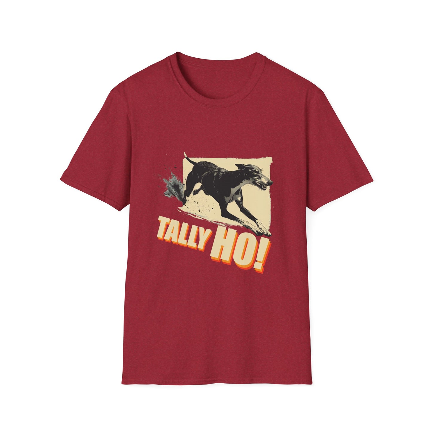 Greyhound: Tally Ho! A FastCAT Design - Unisex Softstyle T-Shirt