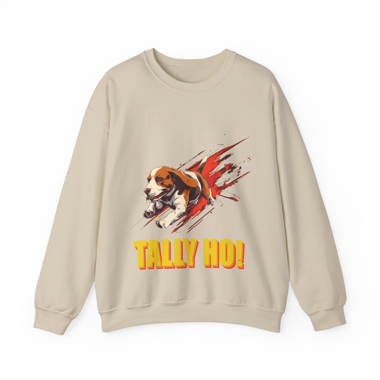 Beagle: Tally Ho! A FastCAT Design - Unisex Heavy Blend Crewneck Sweatshirt