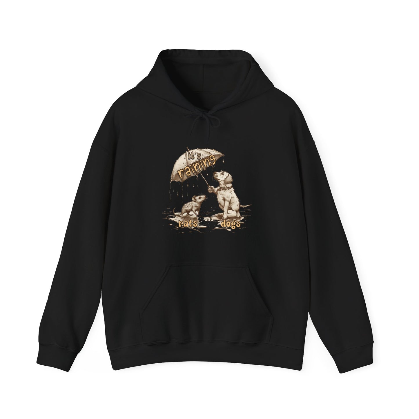 It's Raining Rats and Dogs - Unisex Heavy Blend Hooded Sweatshirt