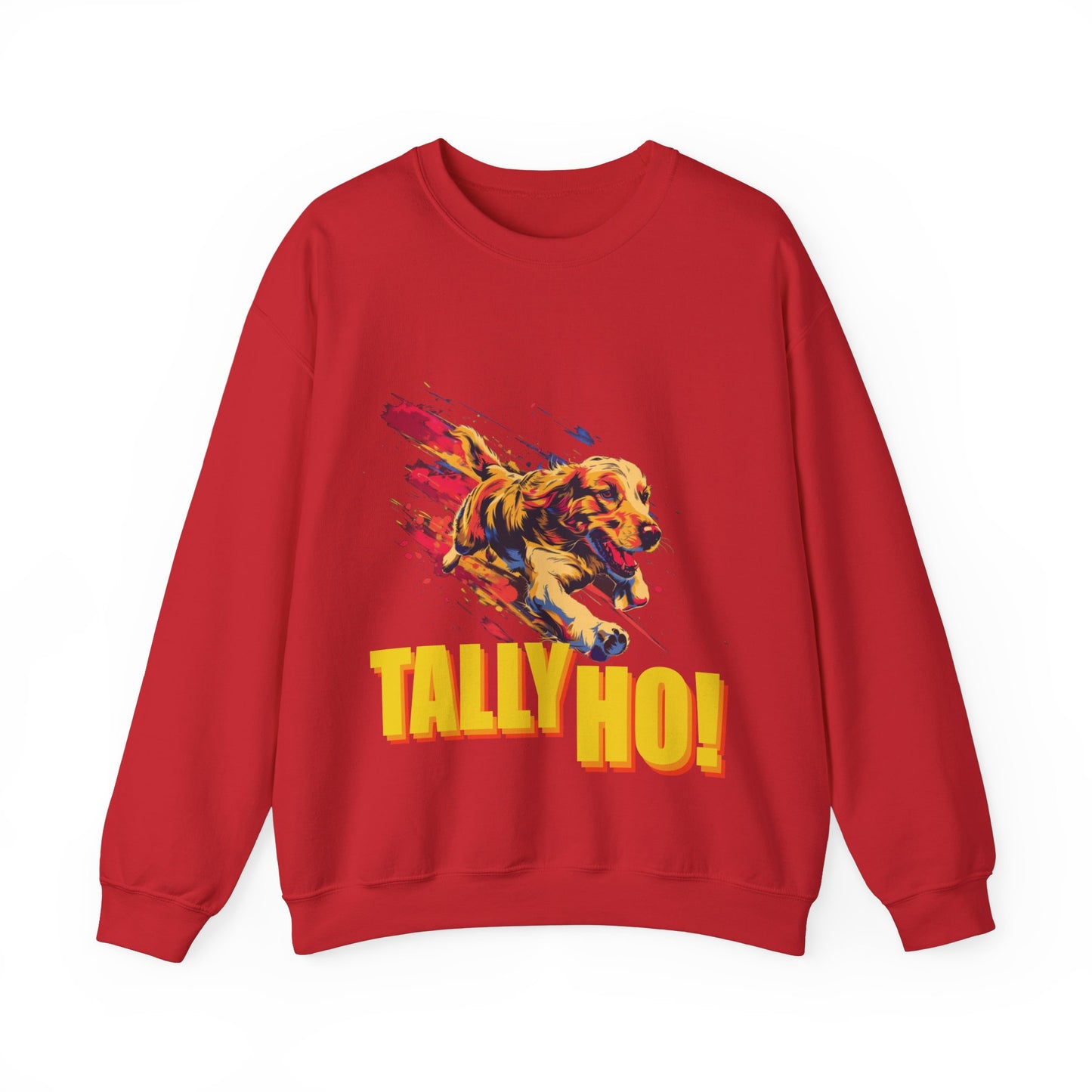 Golden Retriever: Tally Ho! A FastCAT Design - Unisex Heavy Blend Crewneck Sweatshirt