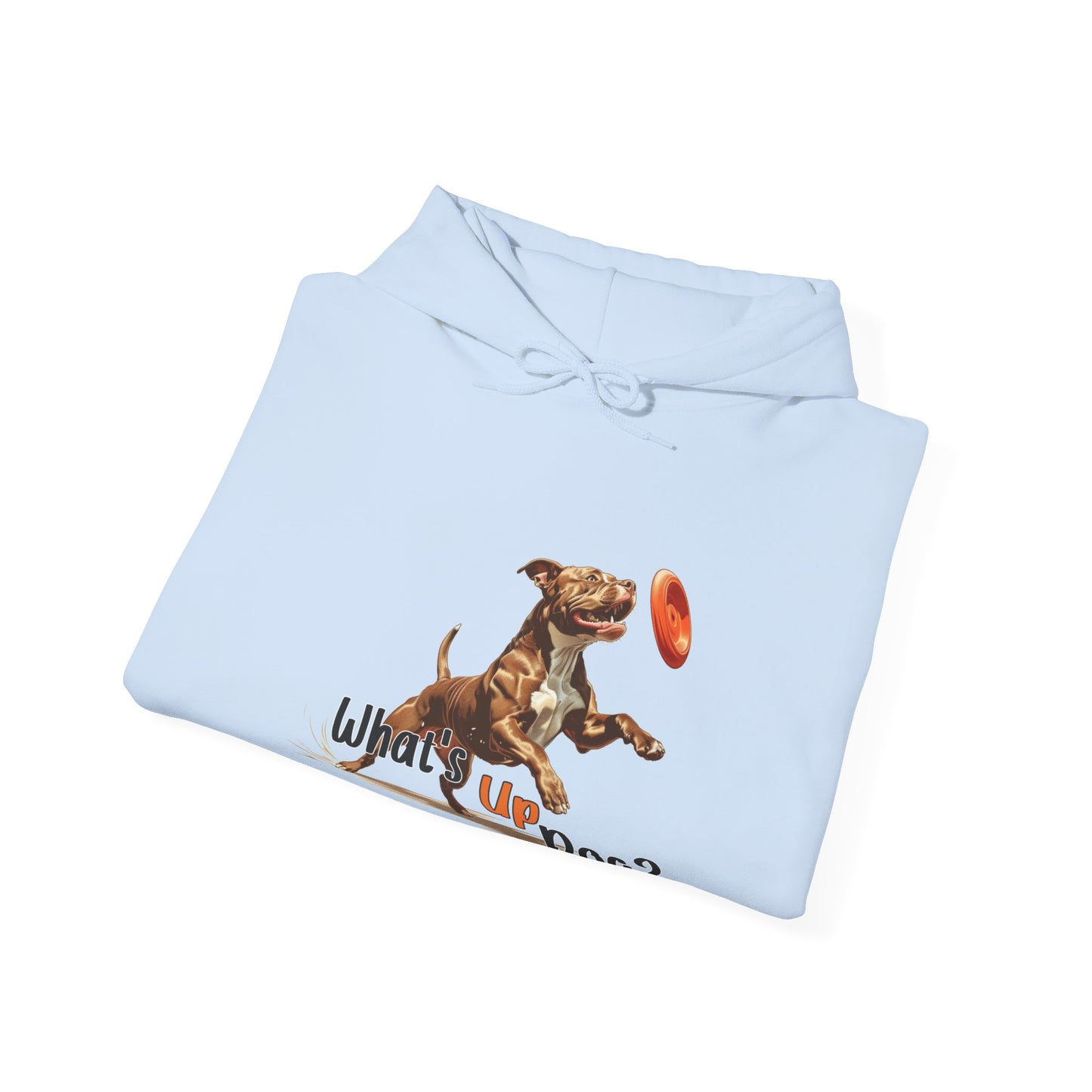 American Pit Bull Terrier - What's Up Dog? Frisbee Disc Sports  - Unisex Heavy Blend Hooded Sweatshirt