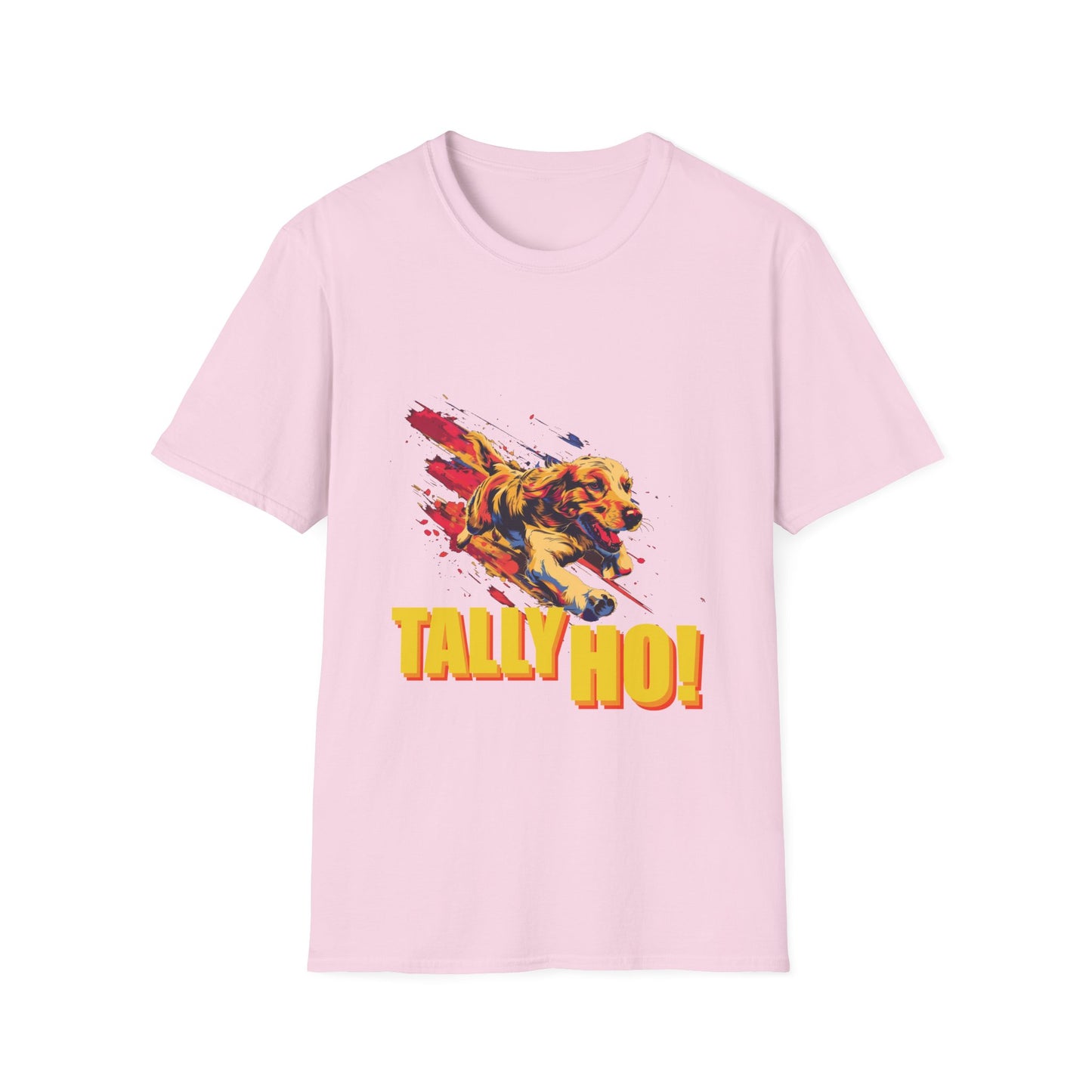 Golden Retriever: Tally Ho! A FastCAT Design - Unisex Softstyle T-Shirt