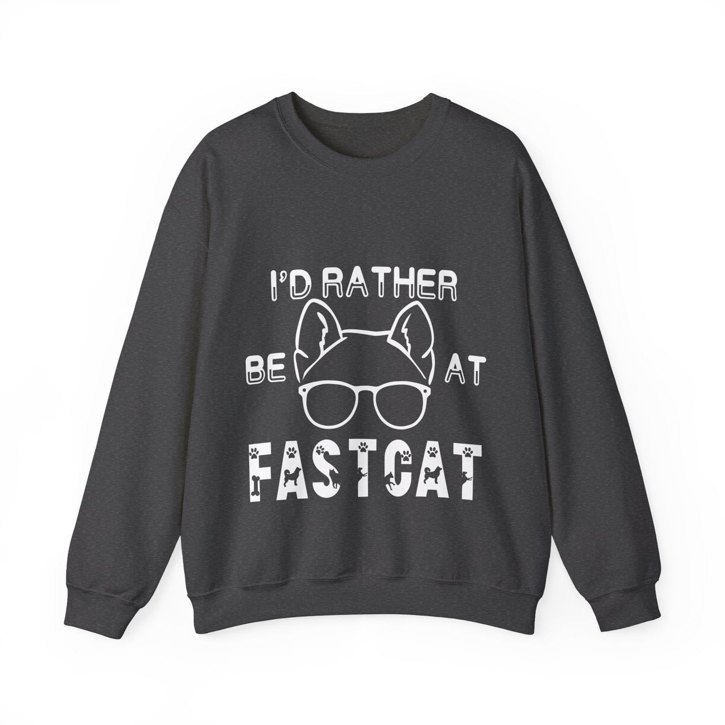 I'd Rather Be At FastCAT - Unisex Heavy Blend Crewneck Sweatshirt