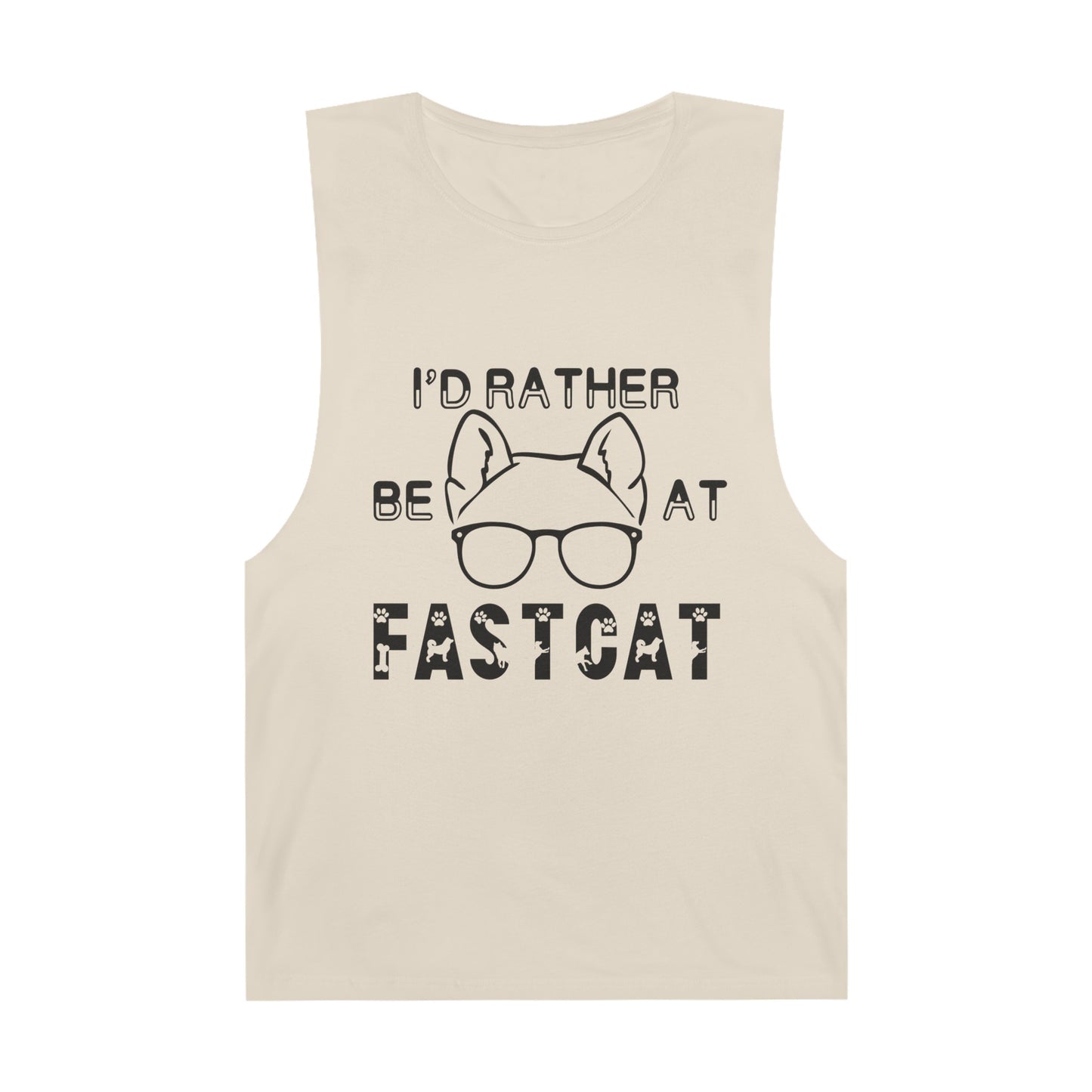 I'd Rather Be At FastCAT - Unisex Barnard Tank Top w/ Raw Armholes