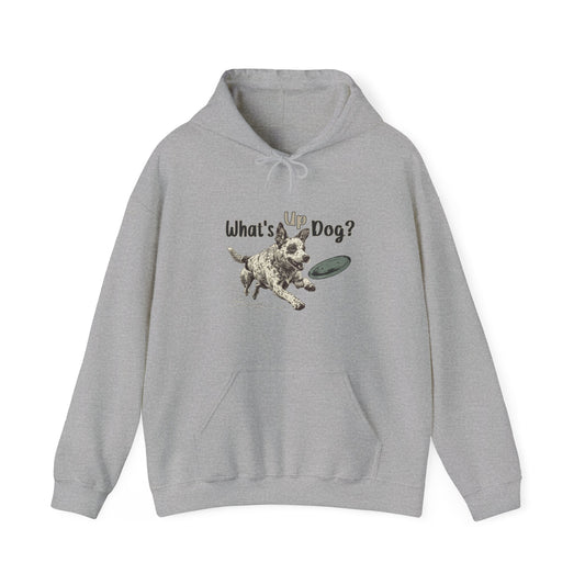 Australian Cattle Dog - What's Up Dog? Frisbee Disc Sports  - Unisex Heavy Blend Hooded Sweatshirt