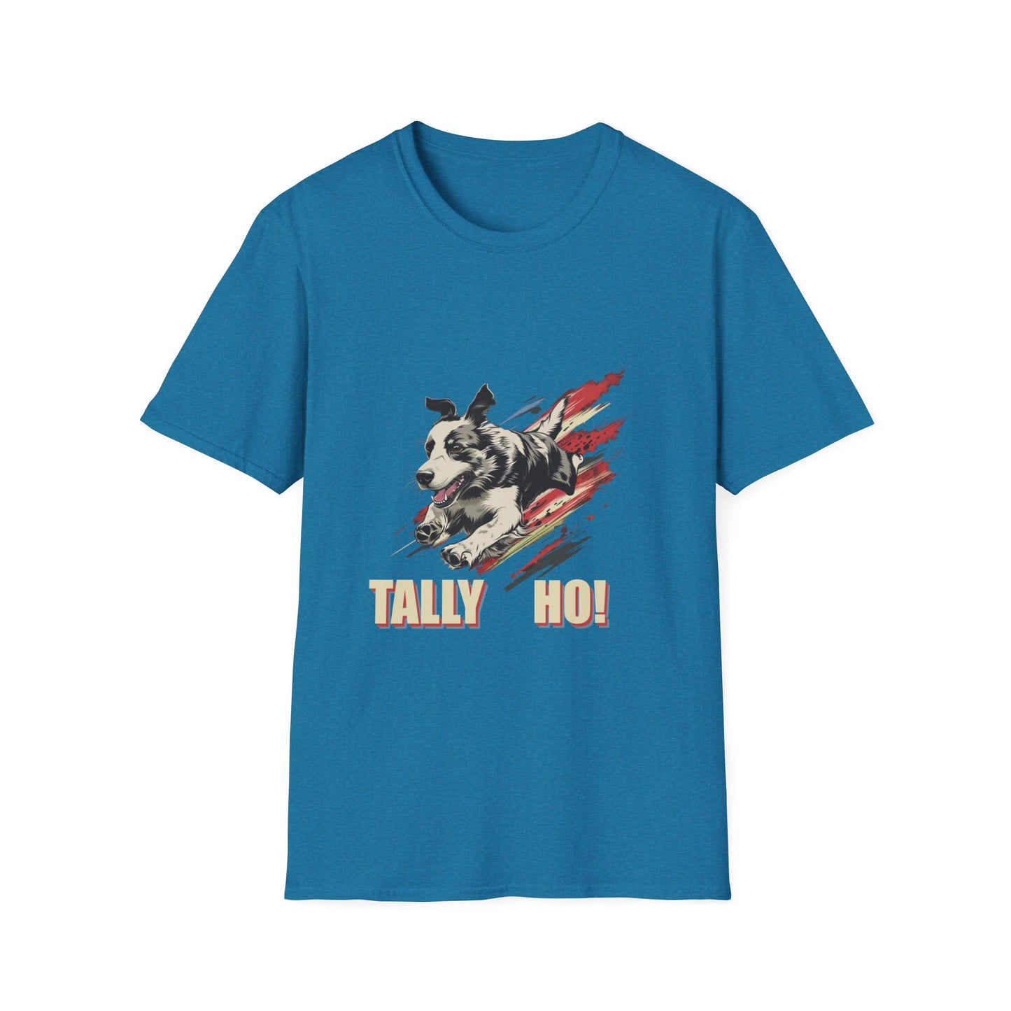 Border Collie: Tally Ho! A FastCAT Design - Unisex Softstyle T-Shirt