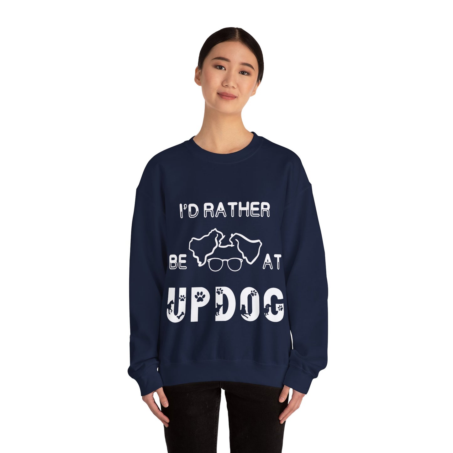 I'd Rather Be At UpDog - Unisex Heavy Blend Crewneck Sweatshirt