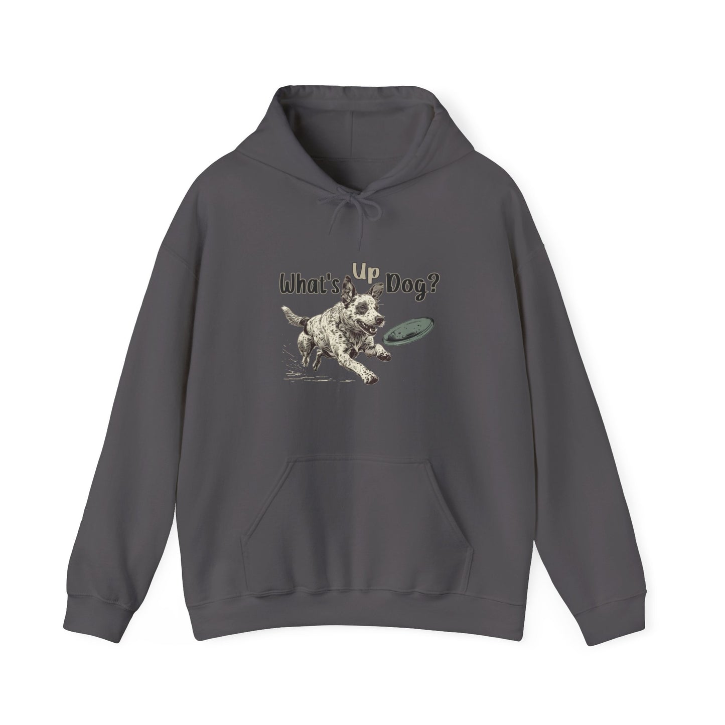 Australian Cattle Dog - What's Up Dog? Frisbee Disc Sports  - Unisex Heavy Blend Hooded Sweatshirt