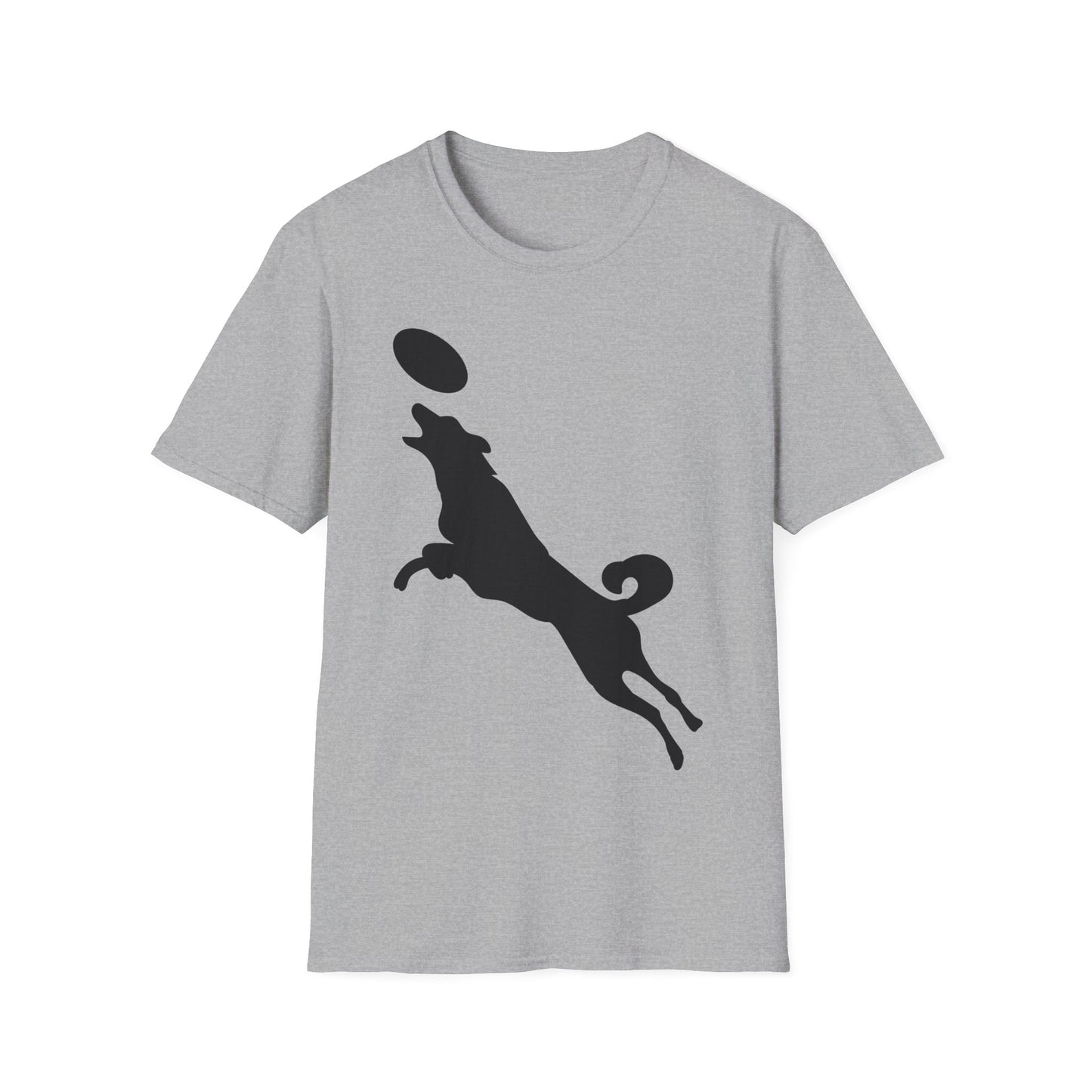 Frisbee Disc Dog - Unisex Softstyle T-Shirt