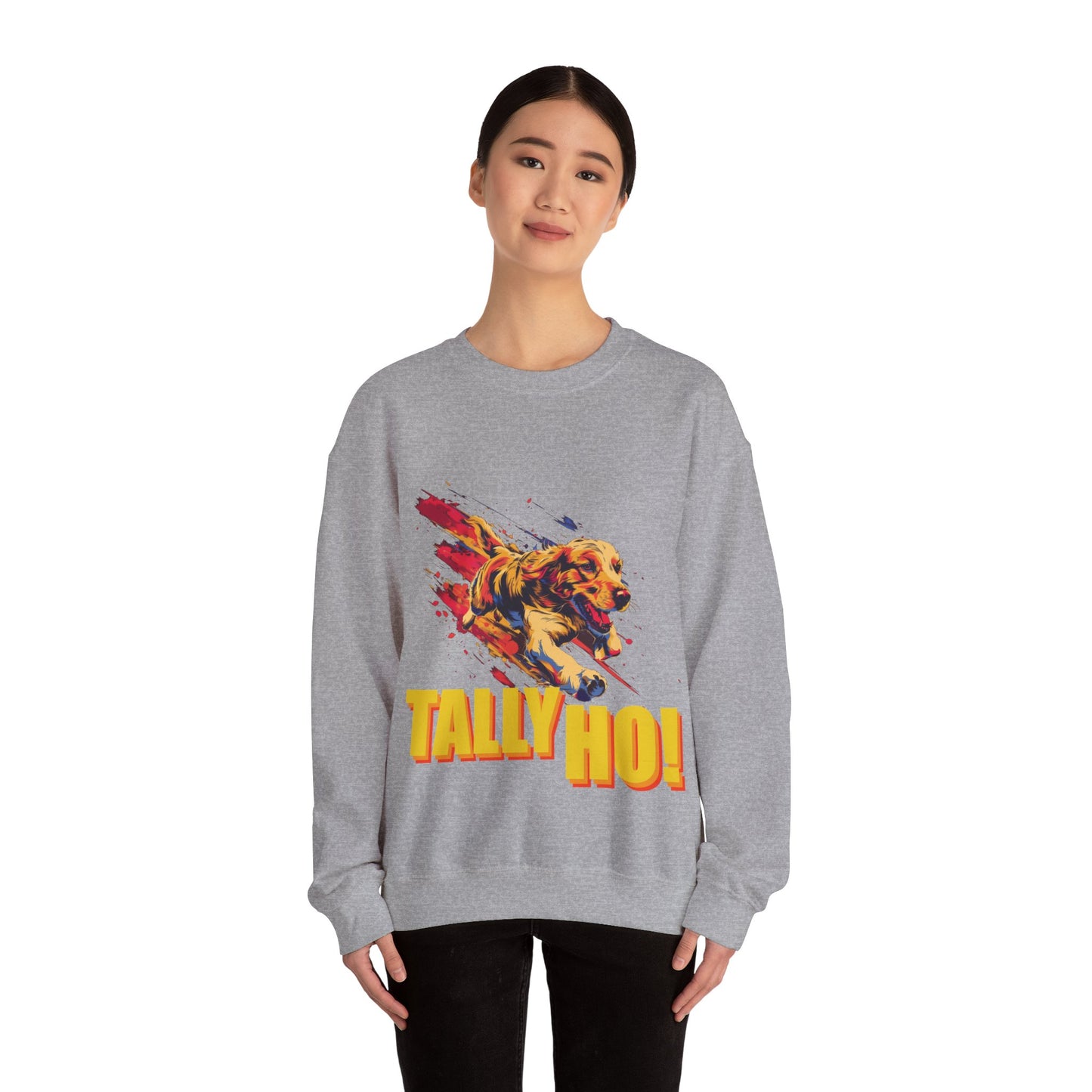 Golden Retriever: Tally Ho! A FastCAT Design - Unisex Heavy Blend Crewneck Sweatshirt