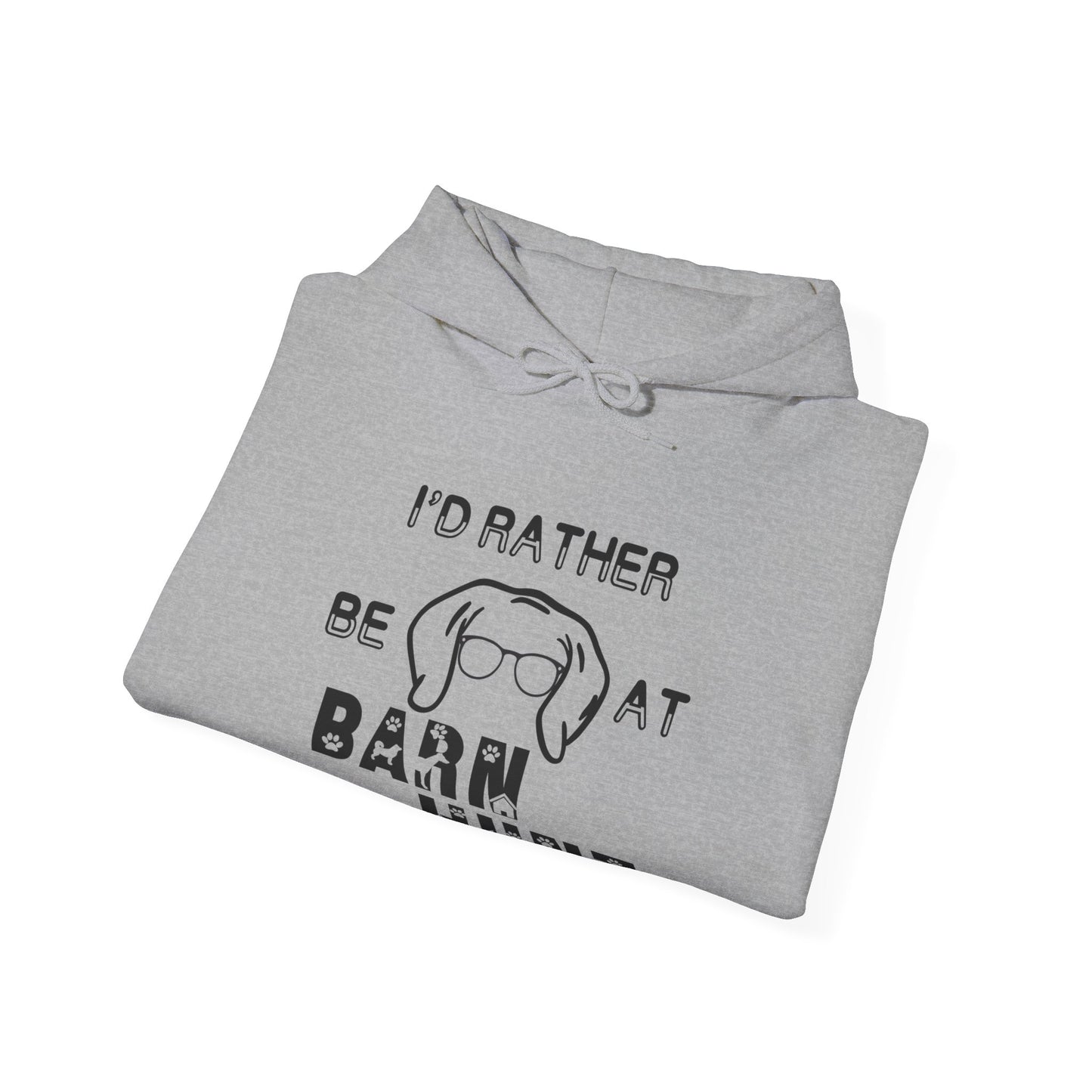 I'd Rather Be At Barn Hunt - Unisex Heavy Blend Hooded Sweatshirt