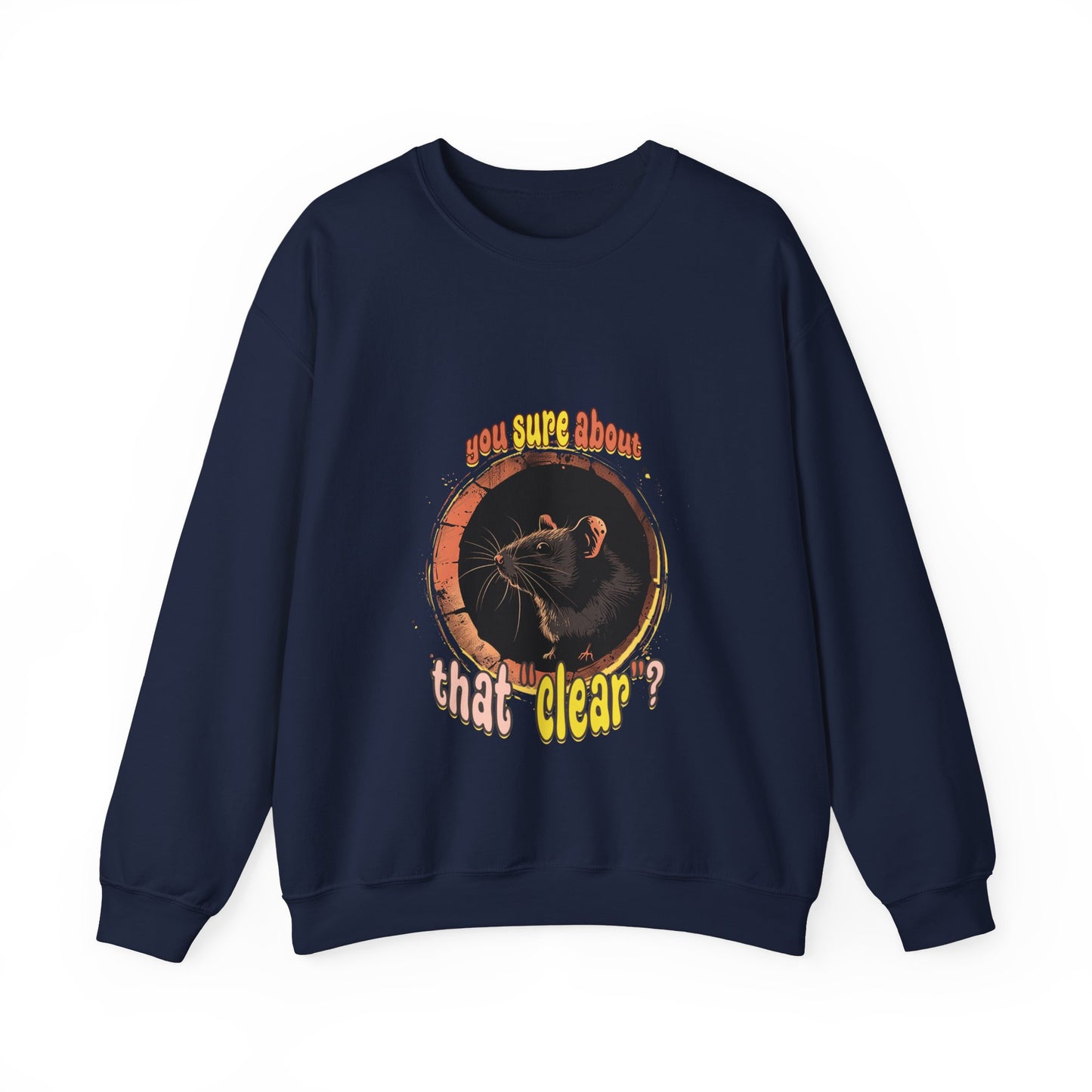 Are you sure about that clear? (barn hunt) - Unisex Heavy Blend Crewneck Sweatshirt