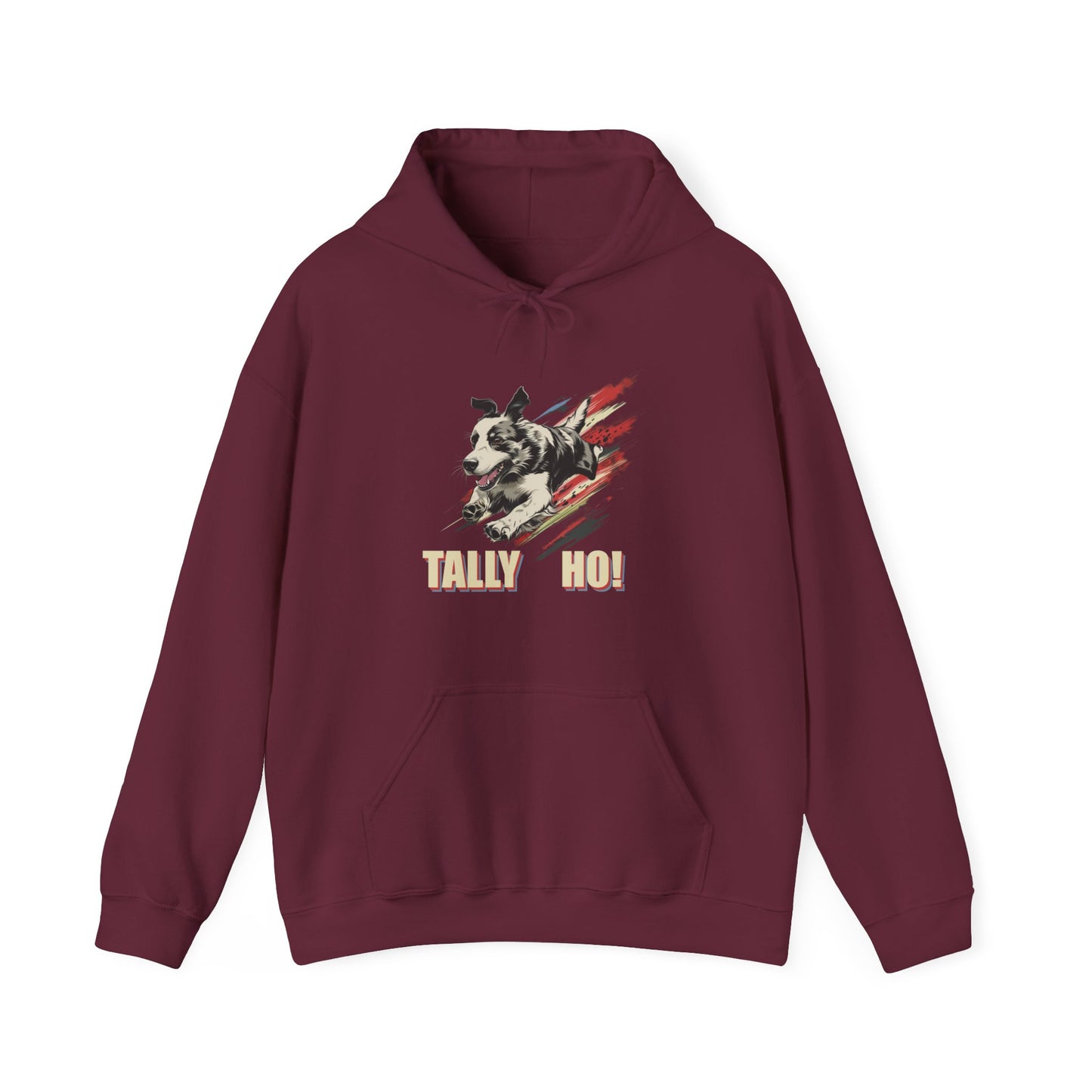 Border Collie: Tally Ho! A FastCAT Design Unisex Heavy Blend Hooded Sweatshirt