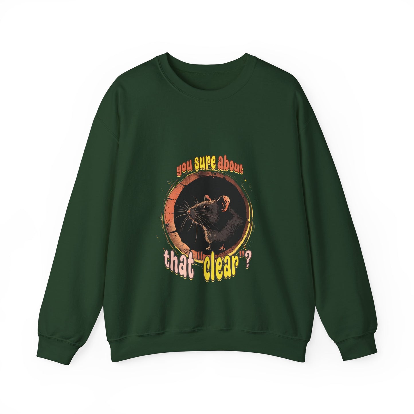 Are you sure about that clear? (barn hunt) - Unisex Heavy Blend Crewneck Sweatshirt