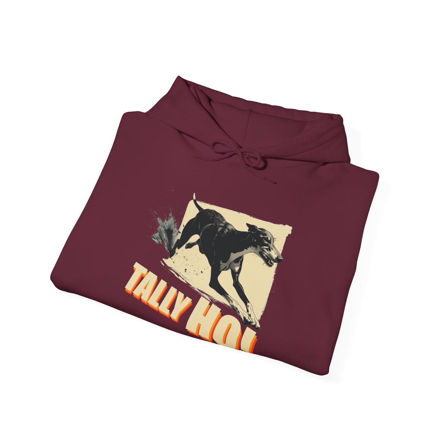 Greyhound: Tally Ho! A FastCAT Design Unisex Heavy Blend Hooded Sweatshirt