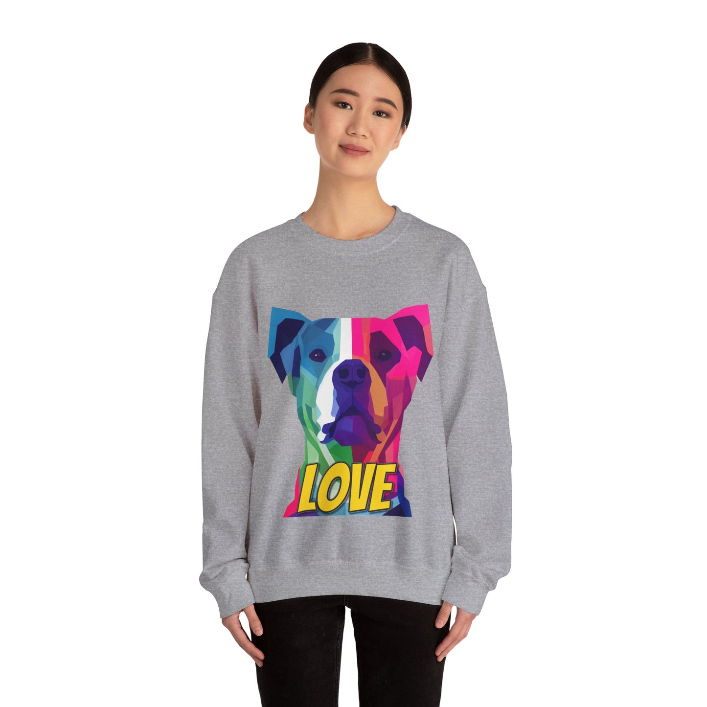 American Pit Bull Terrier - Pittie LOVE - Unisex Heavy Blend Crewneck Sweatshirt