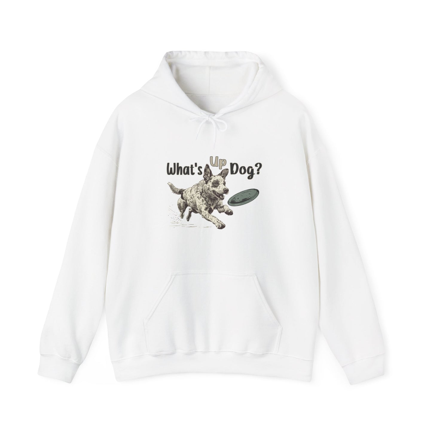 Australian Cattle Dog - What's Up Dog? Frisbee Disc Sports  - Unisex Heavy Blend Hooded Sweatshirt