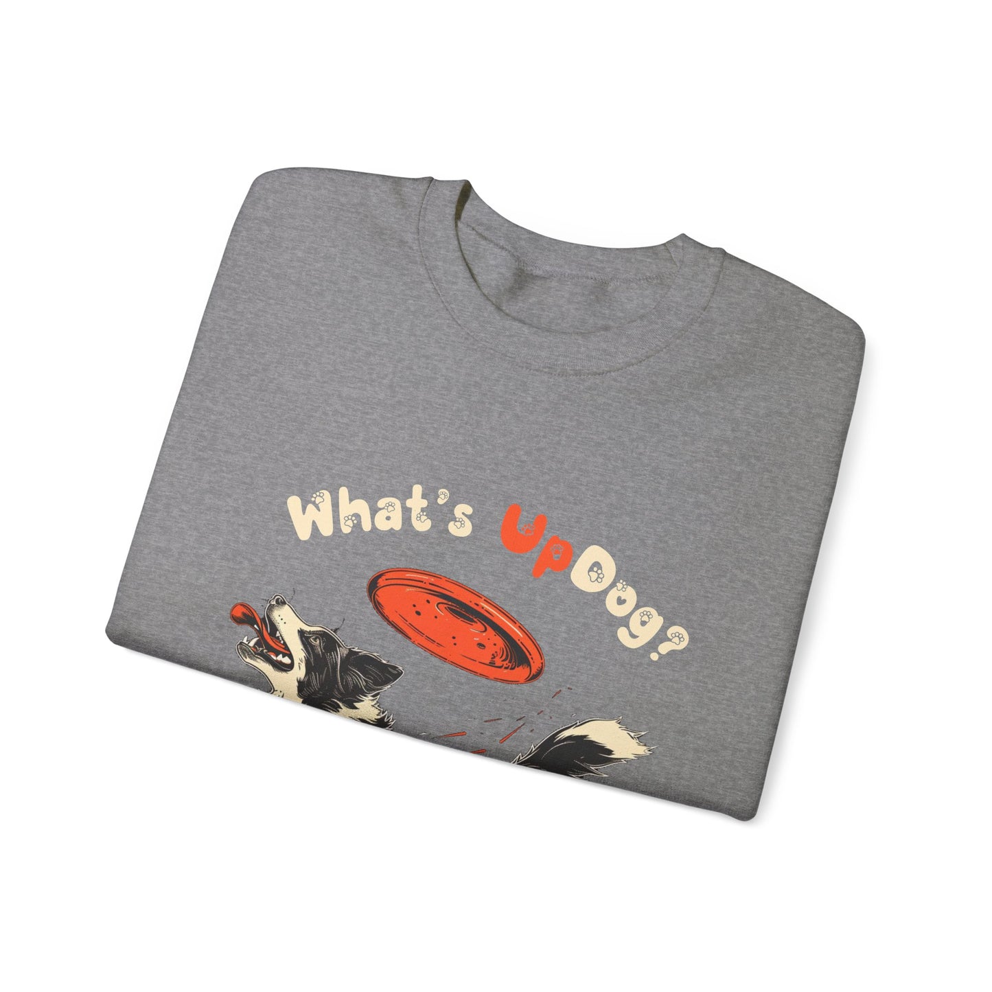 What's Up Dog? (Border Collie) - Unisex Heavy Blend Crewneck Sweatshirt