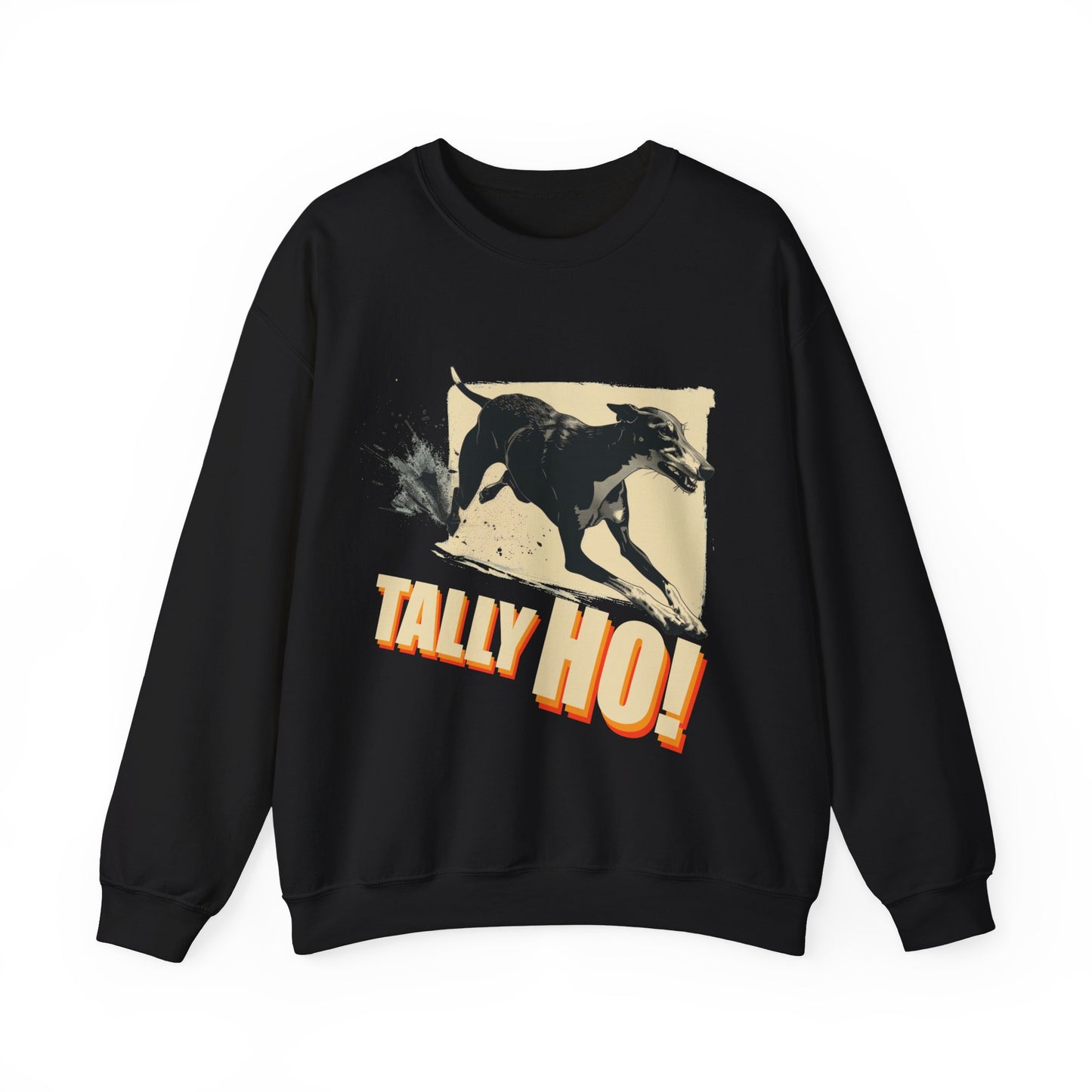 Greyhound: Tally Ho! A FastCAT Design - Unisex Heavy Blend Crewneck Sweatshirt